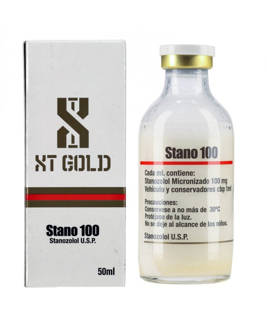 Stano -100 - (Stanozolol Inyectable Micronizado) 50 Ml XT Gold Edición Especial