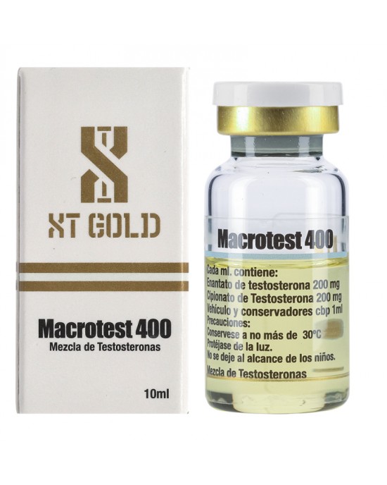 Macrotest 400 (Heptylato-Cipionato de Testosterona) XT Gold