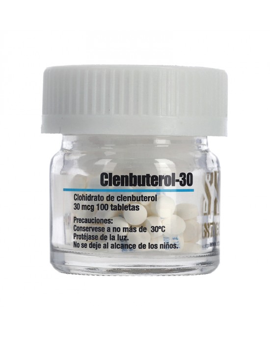 Clenbuterol 100  (Clenbuterol o Clembuterol  Hydrochlorido) 100 Tabletas/30Mcg  XTGold